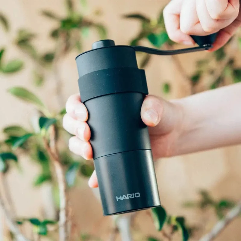 Hario Mini Black Pro - Edelstahl Kaffeemühle Handmühle 20 Gramm