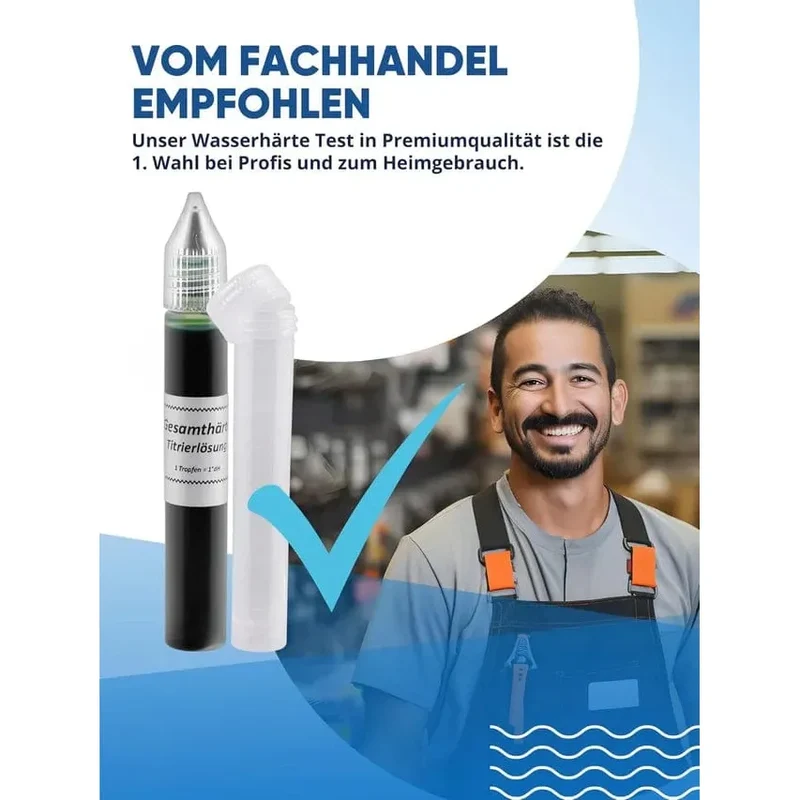 AGUALEVE Wasserhärte Test - Grad deutscher Härte