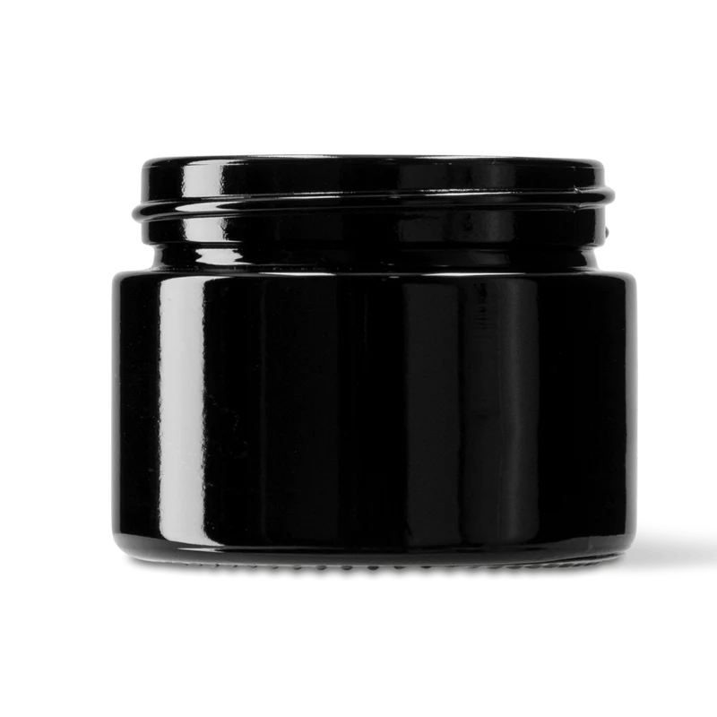 Bohnenbehälter für Single Dose – Tiegel Glas Schwarz - 5er Pack