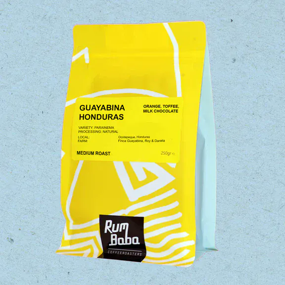 Rum Baba Honduras Guayabina - Medium Roast - Orange, Toffee, Milchschokolade