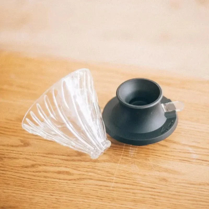 Hario Immersion Dripper Switch Glas Schwarz - zwei Größen
