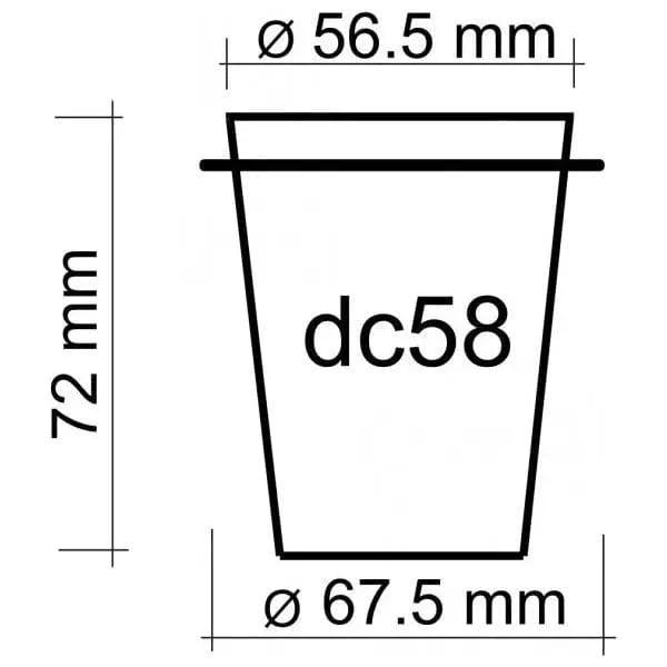Dosierbecher - Dosing Cup Edelstahl JoeFrex 58 mm