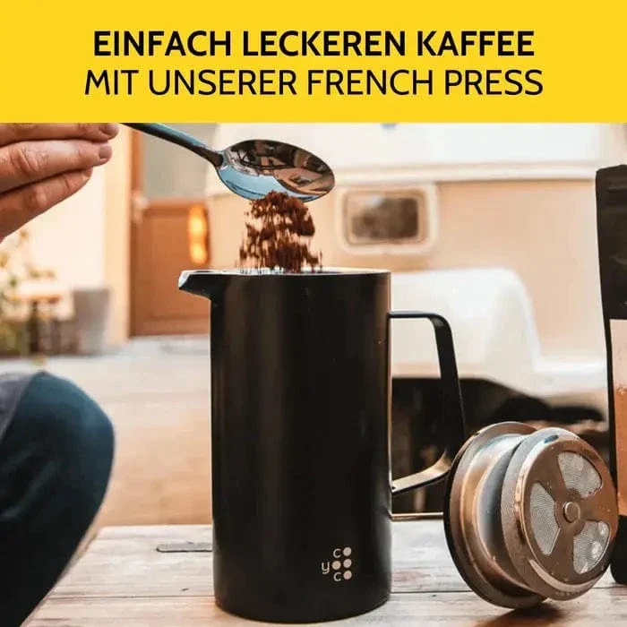 French Press - Press-Stempel-Kanne verschiedene Farben von COYOOCO