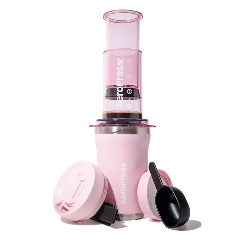 AeroPress Coffee Maker Go – Kompakte Kaffeepresse für perfekten Genuss unterwegs inklusive 100 Filter