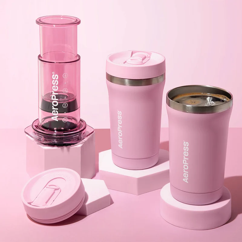 AeroPress Coffee Maker Go – Kompakte Kaffeepresse für perfekten Genuss unterwegs inklusive 100 Filter
