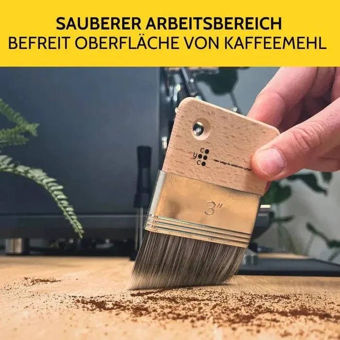 Kehrpinsel Natur - saubere Barista-Arbeitsfläche von COYOOCO