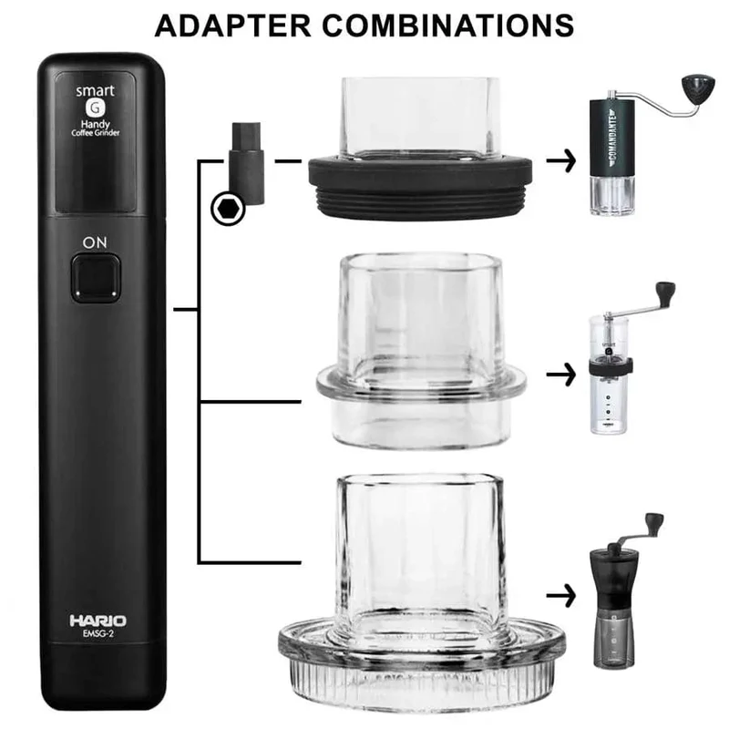 Hario Mobile Mill Stick und Comandante Adapter - Elektrifiziere deine Comandante