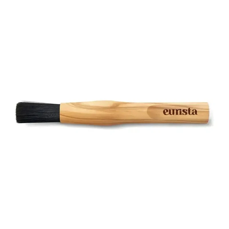 Barista Pinsel - Eurista Brush - Fester Bürstenkopf Nussbaum Olive Eiche Schwarz