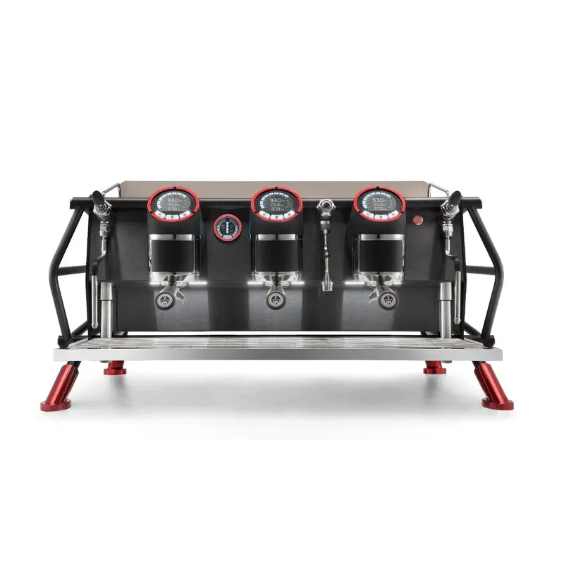 Sanremo Cafe Racer Naked (Red/Black) 3 Group Commercial Espresso Machine