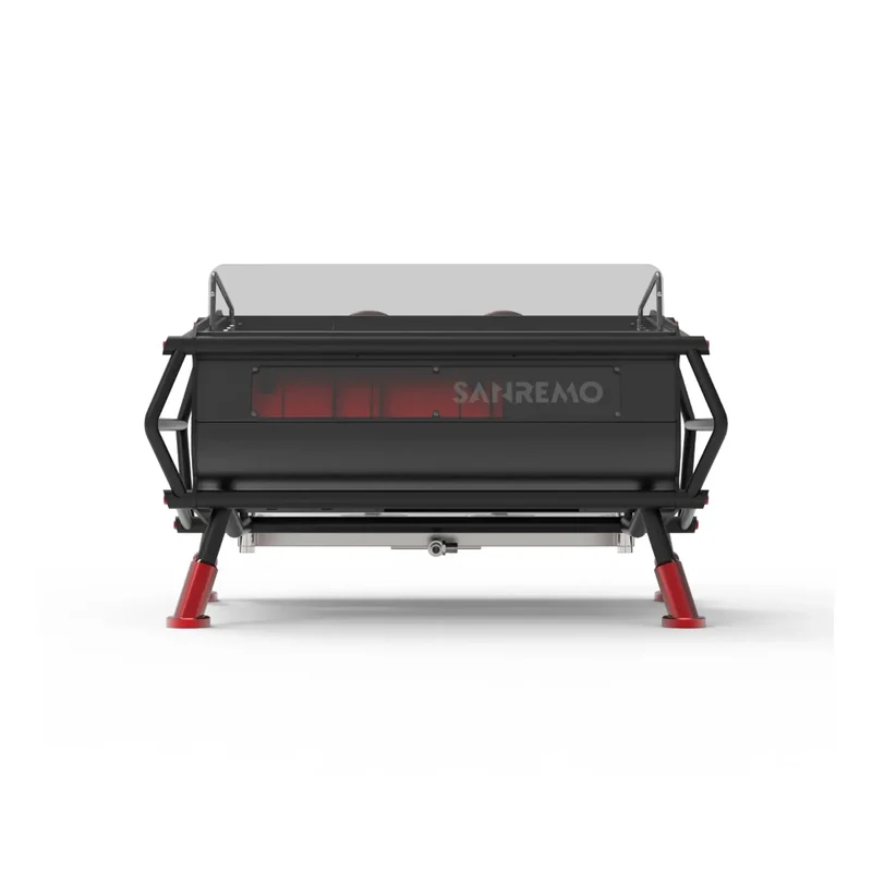 Sanremo Cafe Racer Naked (Red/Black) 3 Group Commercial Espresso Machine