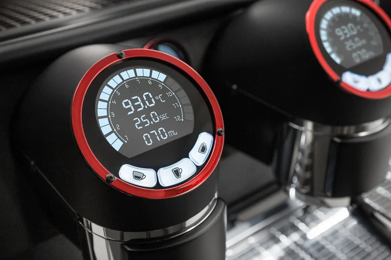 Sanremo Cafe Racer Naked (Red/Black) 2 Group Commercial Espresso Machine