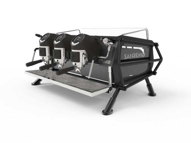 Sanremo Cafe Racer Naked (Black/Black) 3 Group Commercial Espresso Machine