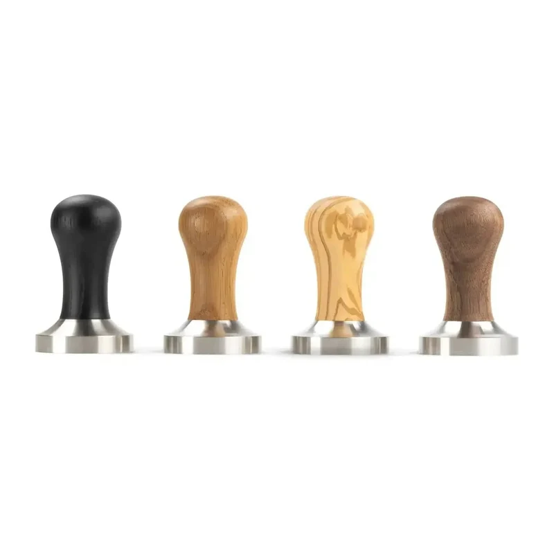 Brewspire Barista Tamper Profi 58 mm für E61 Siebe - Eiche, Nuss, Olive