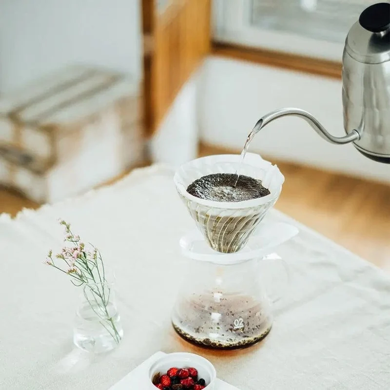 Hario V60 Glass Dripper Glas Handfilter Größe 02 - NEUE Version
