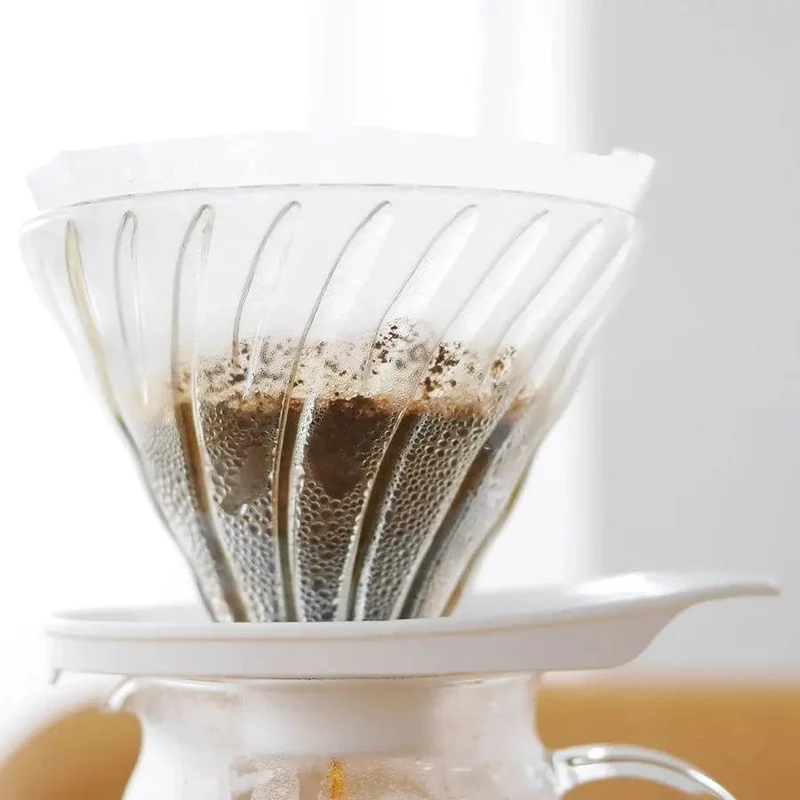 Hario V60 Glass Dripper Glas Handfilter Größe 02 - NEUE Version