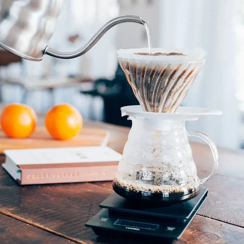 Hario V60 Glass Dripper Glas Handfilter Größe 02 - NEUE Version