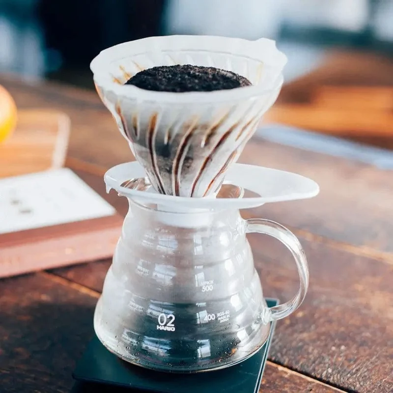 Hario V60 Glass Dripper Glas Handfilter Größe 02 - NEUE Version