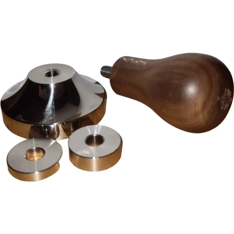 EUREKA Verstellbarer Tamper 58 mm oder 58,3 mm - Schwarz oder Nussbaum