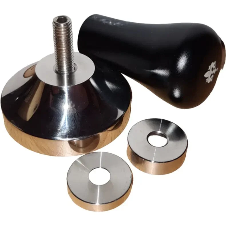 EUREKA Verstellbarer Tamper 58 mm oder 58,3 mm - Schwarz oder Nussbaum