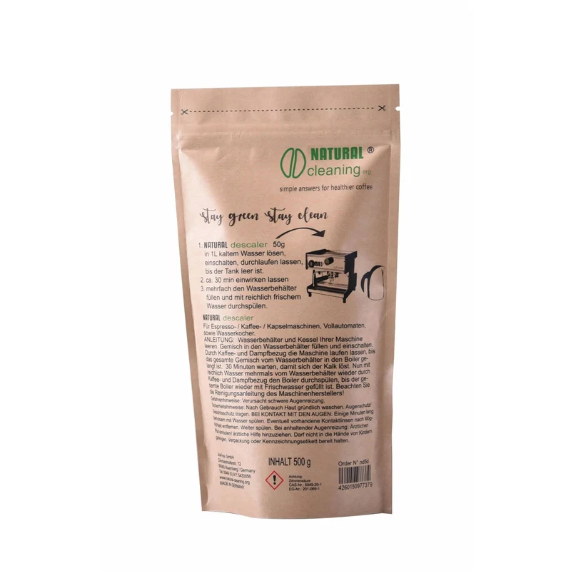 Natural descaler 500g - Entkalker für Espressomaschinen Siebträgermaschinen