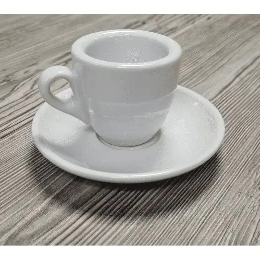 Espresso Tasse und Untertasse Weiß Serie Palermo von Nuova Point 56 ml