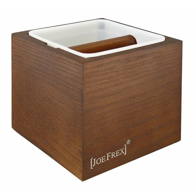 Abschlagbehälter Classic braun Holz