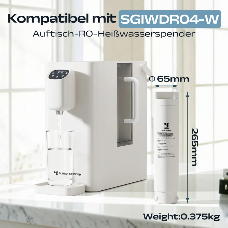 Ciarra x Susgreenable PPC Wasserfilter für SGIWDR04-W | SGPPCF04