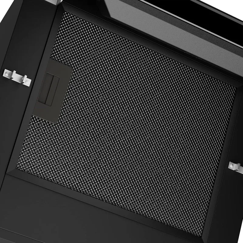 CIARRA Aluminium-Fettfilter Schwarz für Dunstabzugshaube | AL260319-B