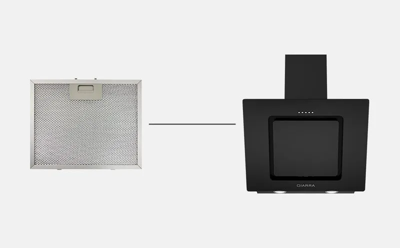 CIARRA Aluminium-Fettfilter für Dunstabzugshaube | AL229289