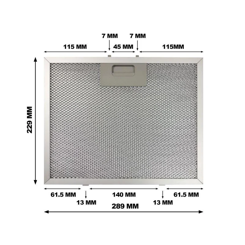 CIARRA Aluminium-Fettfilter für Dunstabzugshaube | AL229289