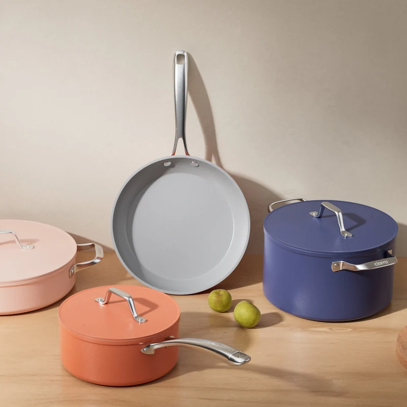 Ciarra Beyond Kochgeschirr Töpfe und Pfannen Set Mini-Duo | Orangina