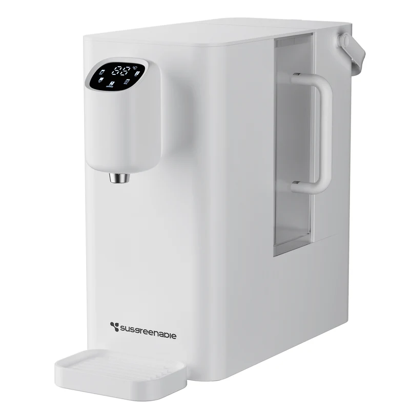 Ciarra x Susgreenable Heißwasserspender 4-in-1 umkehrosmoseanlage, 3 Sek. Heiß, Ohne Installation, Inklusive Filter, 3:1 Wassereffizienz | SGIWDR04-W