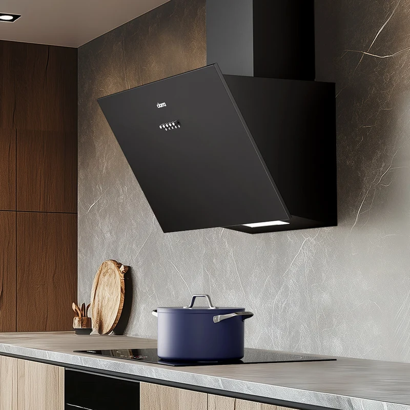 Ciarra 60cm Modern-Set: Wandhaube + 4-Zonen Induktionskochfeld