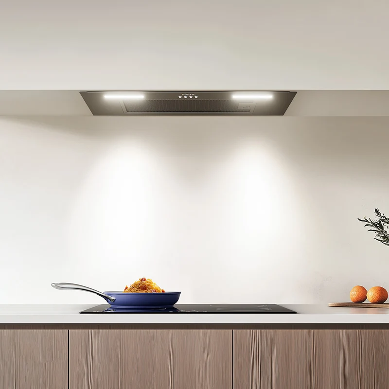 Ciarra 60cm Compact-Set: Einbauhaube + 3-Zonen Induktionskochfeld