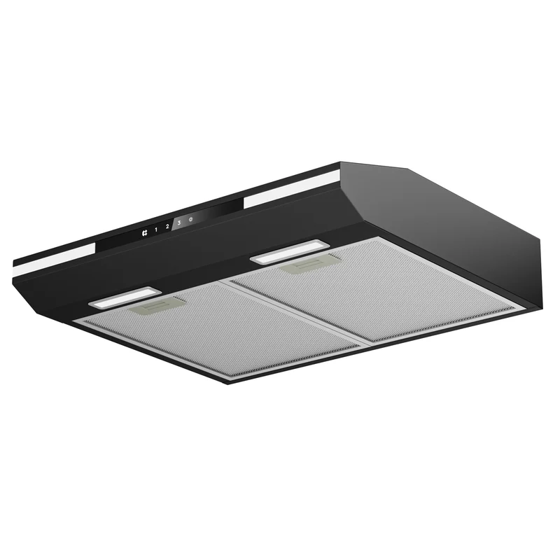 Ciarra 60cm Unterbau Dunstabzugshaube Flachschirm, Touch Steuerung, LED Beleuchtung, Aktivkohlefilter | CBCB6921