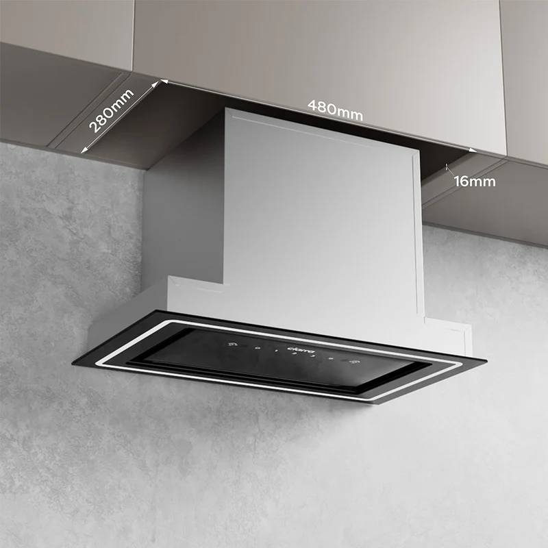 Ciarra 52cm Integrierte Dunstabzugshaube Einbau Dunstabzugshaube A Klasse, Hauben mit Gestensteuerung, Umluft & Abluft, LED | CBCB5931C