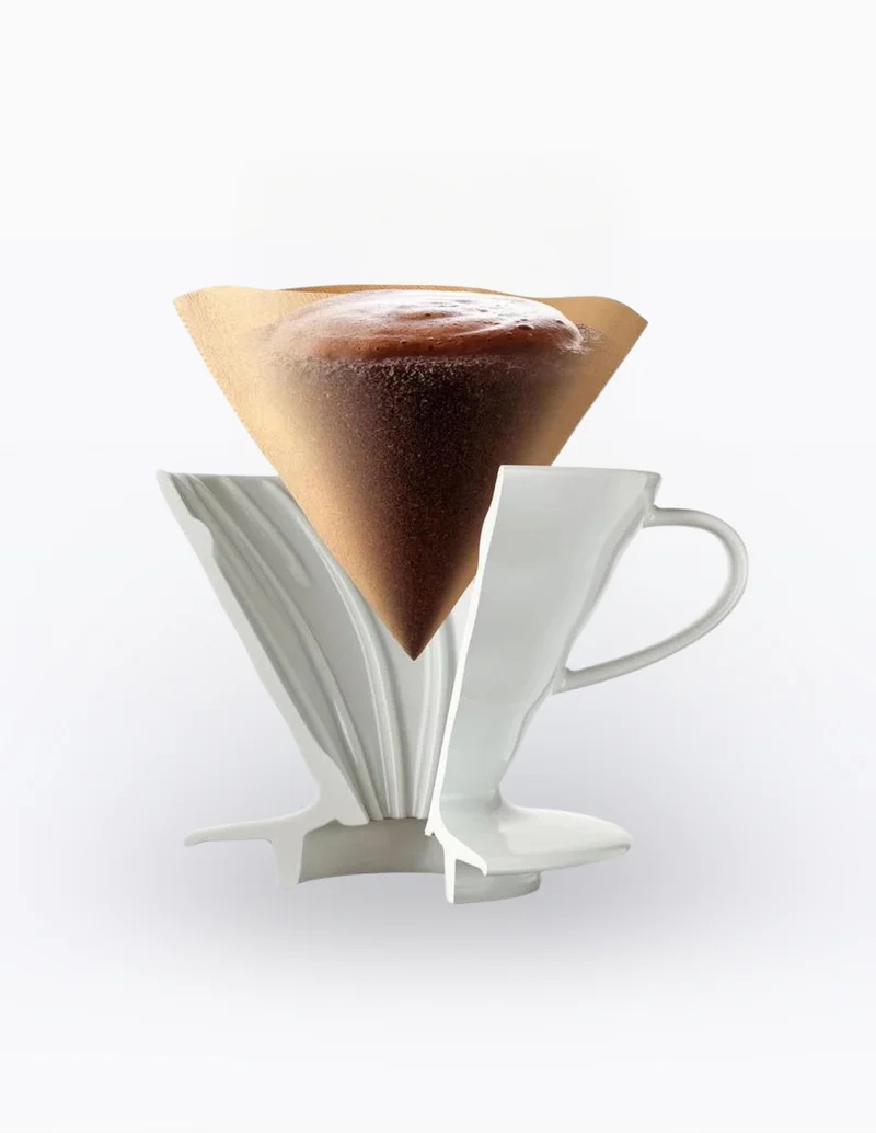 HARIO V60 Handfilter Porzellan, weiß