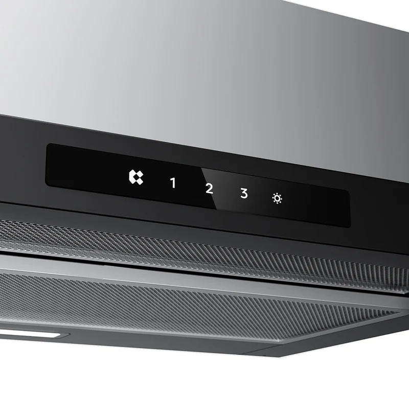 Ciarra 60cm Flachschirmhaube Einbau-Dunstabzugshaube ausziehbar Klasse A+, Touch, LED-Beleuchtung | CBCB6909A