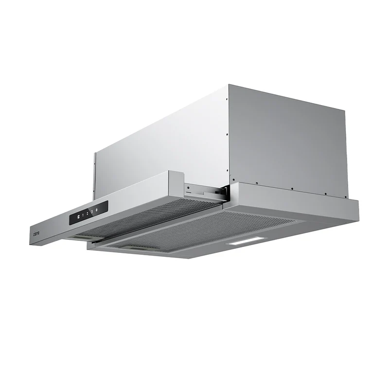 Ciarra 60cm Flachschirmhaube Einbau-Dunstabzugshaube ausziehbar Klasse A+, Dunstabzugshaube Unterbau Ausziehbar Flach, Touch, LED-Beleuchtung | CBCS6909A