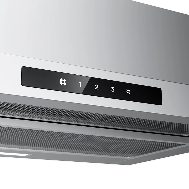 Ciarra 60cm Flachschirmhaube Einbau-Dunstabzugshaube ausziehbar Klasse A+, Dunstabzugshaube Unterbau Ausziehbar Flach, Touch, LED-Beleuchtung | CBCS6909A