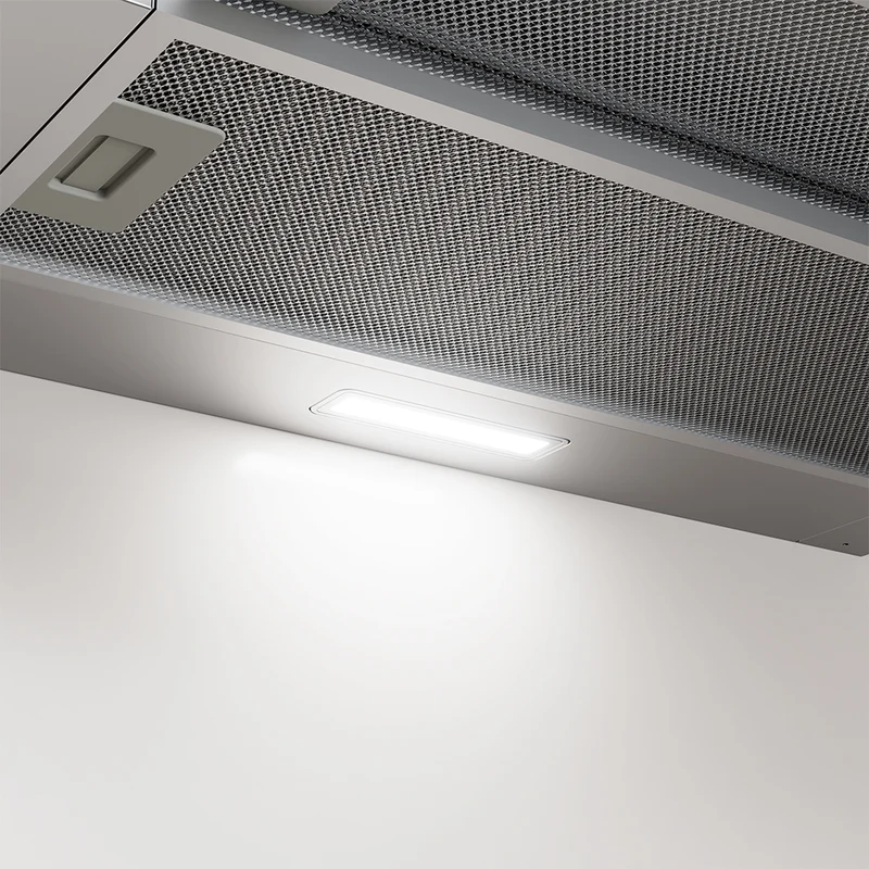 Ciarra 60cm Flachschirmhaube Einbau-Dunstabzugshaube ausziehbar Klasse A+, Dunstabzugshaube Unterbau Ausziehbar Flach, Touch, LED-Beleuchtung | CBCS6909A