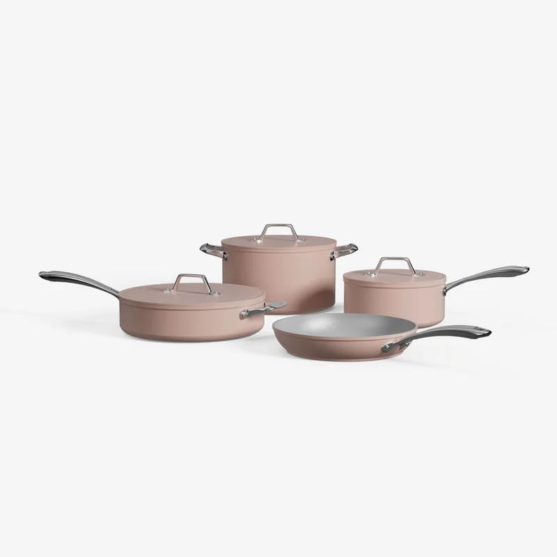 Ciarra Beyond Rosa Topf Set Kochgeschirr-Set Sakura Candy (4 Stück)