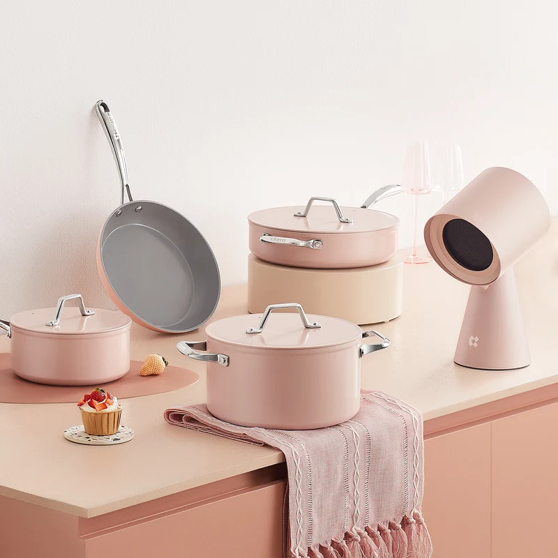 Ciarra Beyond Rosa Topf Set Kochgeschirr-Set Sakura Candy (4 Stück)