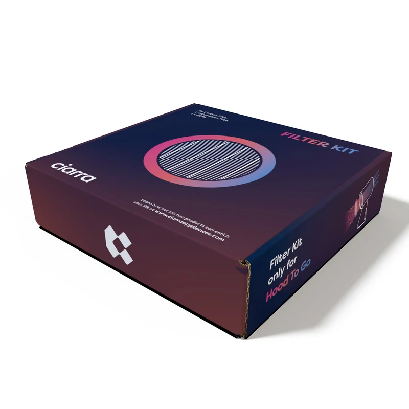 Ciarra HOOD TO GO Ersatzfilterset & CoverPlus, 1 Jahr erweiterte Garantie | CBCF008S