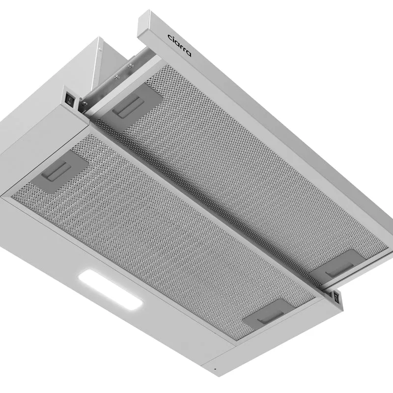 Ciarra Dunstabzugshaube Unterbau Ausziehbar Flach Flachschirm-Dunstabzugshaube 60cm Abluft oder Umluft | CBCS6906D