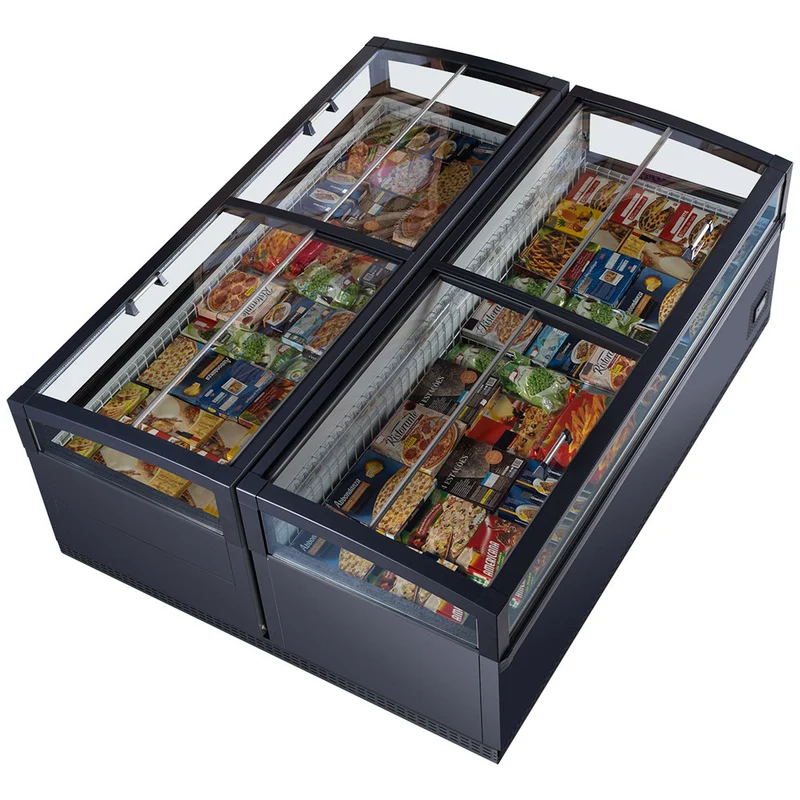 Panorama-Tiefkühltruhe, Glasschiebetüren - CPN25-R2B