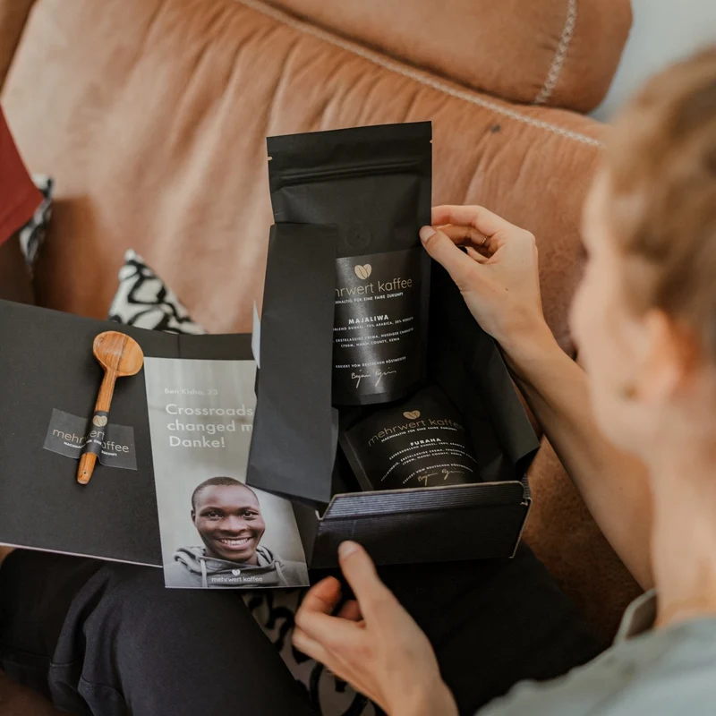Espresso Probierpaket mit Geschenkkarton & Probiertütchen