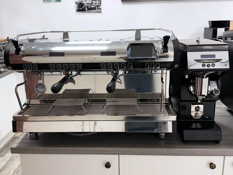 Refurbished Nuova Simonelli Aurelia Wave 2 Group Espresso Machine & Mythos One Grinder Package