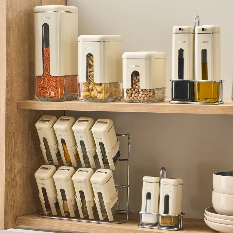 Karaca Luminous, Saklama Kavanozu, 480ML, Krem
