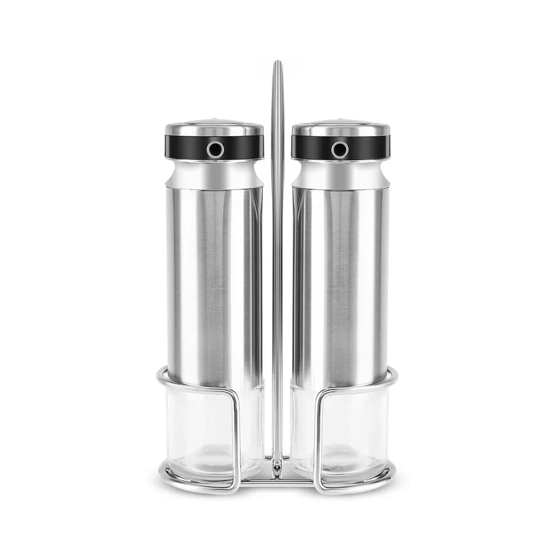 Karaca Stellum, 3 Parça Yağ ve Sirke Şişesi Seti, Inox